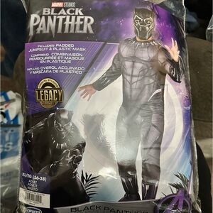 Men black panther costume